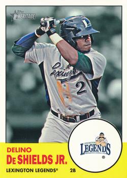2012 Topps Heritage Minor League #121 Delino DeShields Jr. Front