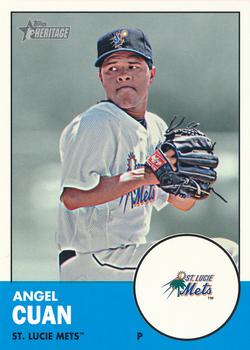 2012 Topps Heritage Minor League #125 Angel Cuan Front
