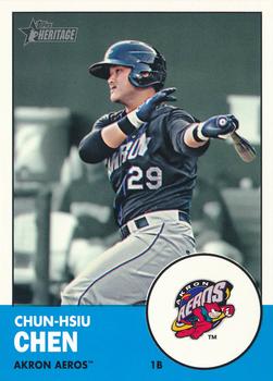 2012 Topps Heritage Minor League #147 Chun-Hsiu Chen Front