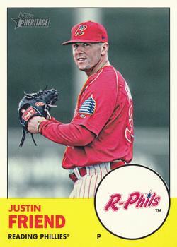 2012 Topps Heritage Minor League #153 Justin Friend Front