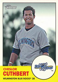2012 Topps Heritage Minor League #157 Cheslor Cuthbert Front
