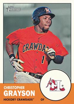 2012 Topps Heritage Minor League #169 Christopher Grayson Front