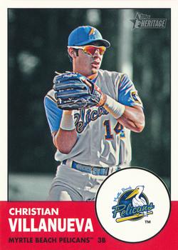 2012 Topps Heritage Minor League #181 Christian Villanueva Front