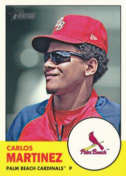 2012 Topps Heritage Minor League #195 Carlos Martinez Front