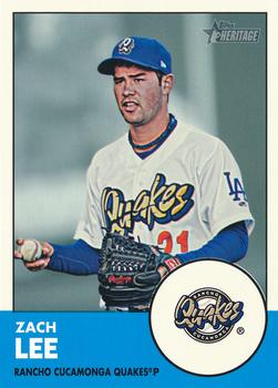 2012 Topps Heritage Minor League #205 Zach Lee Front