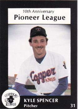 1988 Sport Pro Butte Copper Kings #10 Kyle Spencer Front
