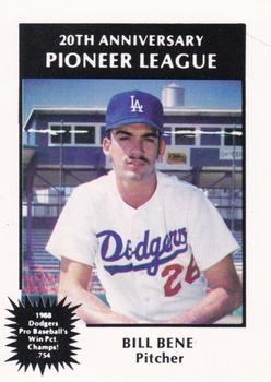 1988 Sport Pro Great Falls Dodgers #1 Bill Bene Front