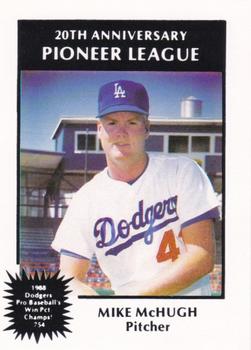 1988 Sport Pro Great Falls Dodgers #6 Mike McHugh Front