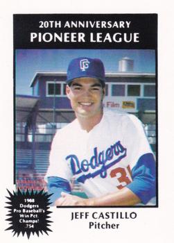 1988 Sport Pro Great Falls Dodgers #8 Jeff Castillo Front