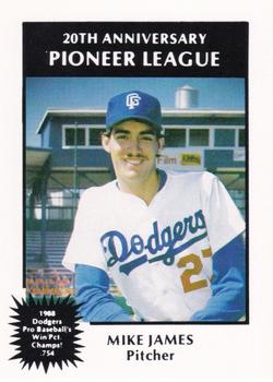 1988 Sport Pro Great Falls Dodgers #23 Mike James Front