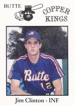 1989 Sport Pro Butte Copper Kings #11 Jim Clinton Front