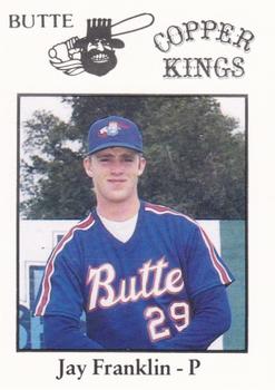 1989 Sport Pro Butte Copper Kings #17 Jay Franklin Front