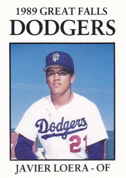 1989 Sport Pro Great Falls Dodgers #7 Javier Loera Front