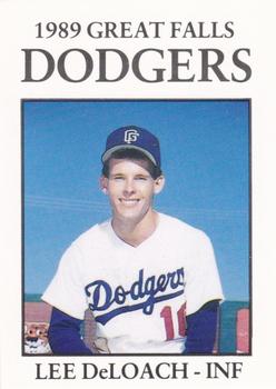 1989 Sport Pro Great Falls Dodgers #16 Lee DeLoach Front
