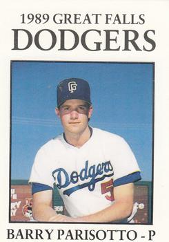 1989 Sport Pro Great Falls Dodgers #20 Barry Parisotto Front