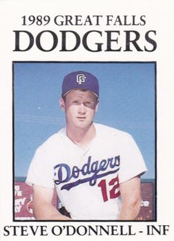 1989 Sport Pro Great Falls Dodgers #25 Steve O'Donnell Front