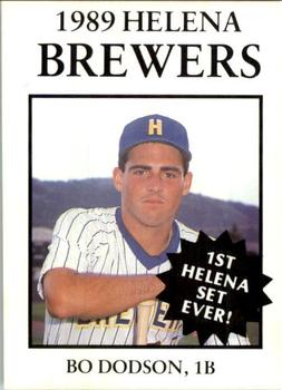 1989 Sport Pro Helena Brewers #17 Bo Dodson Front