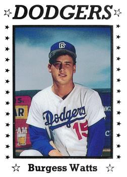 1990 Sport Pro Great Falls Dodgers #11 Burgess Watts Front