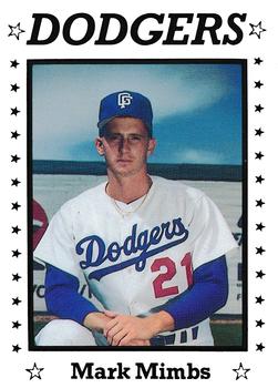 1990 Sport Pro Great Falls Dodgers #9 Mark Mimbs Front