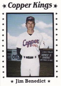 1991 Sport Pro Butte Copper Kings #29 Jim Benedict Front