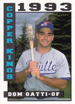 1993 Sport Pro Butte Copper Kings #1 Dom Gatti Front