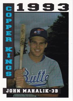 1993 Sport Pro Butte Copper Kings #7 John Mahalik Front