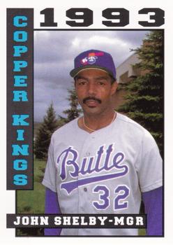 1993 Sport Pro Butte Copper Kings #22 John Shelby Front