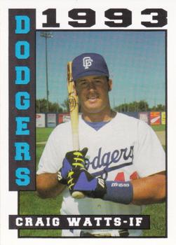 1993 Sport Pro Great Falls Dodgers #1 Craig Watts Front