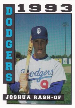 1993 Sport Pro Great Falls Dodgers #7 Joshua Rash Front