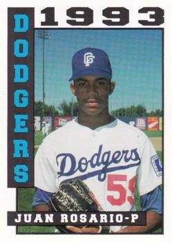 1993 Sport Pro Great Falls Dodgers #8 Juan Rosario Front