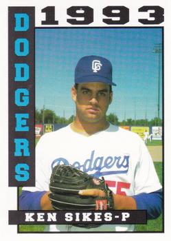 1993 Sport Pro Great Falls Dodgers #14 Ken Sikes Front