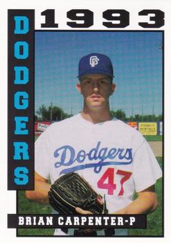 1993 Sport Pro Great Falls Dodgers #27 Brian Carpenter Front