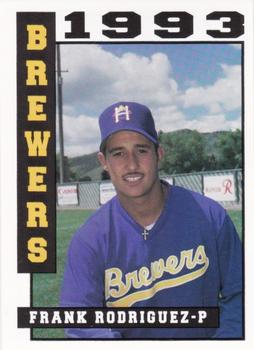 1993 Sport Pro Helena Brewers #2 Frank Rodriguez Front