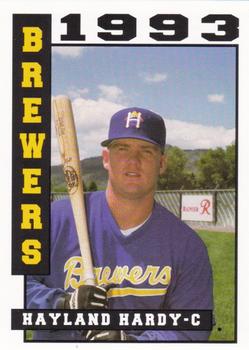 1993 Sport Pro Helena Brewers #16 Hayland Hardy Front