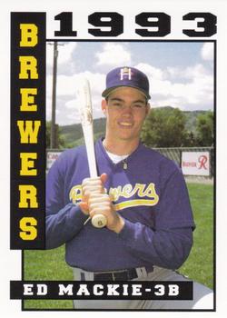 1993 Sport Pro Helena Brewers #18 Ed Mackie Front