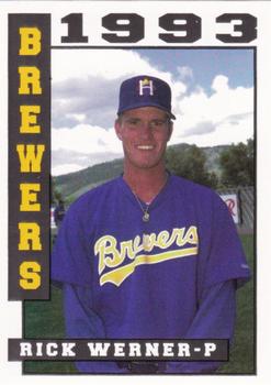 1993 Sport Pro Helena Brewers #24 Rick Werner Front