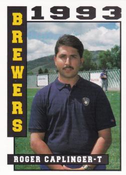 1993 Sport Pro Helena Brewers #26 Roger Caplinger Front