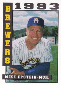 1993 Sport Pro Helena Brewers #27 Mike Epstein Front