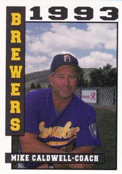 1993 Sport Pro Helena Brewers #28 Mike Caldwell Front