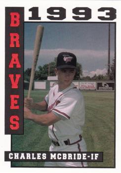 1993 Sport Pro Idaho Falls Braves #4 Charles McBride Front