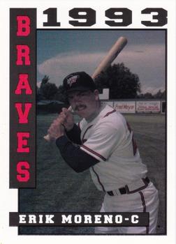 1993 Sport Pro Idaho Falls Braves #6 Erik Moreno Front