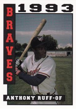 1993 Sport Pro Idaho Falls Braves #8 Anthony Ruff Front
