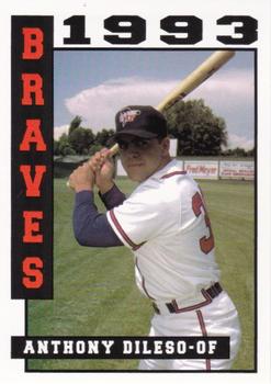 1993 Sport Pro Idaho Falls Braves #25 Anthony Dileso Front