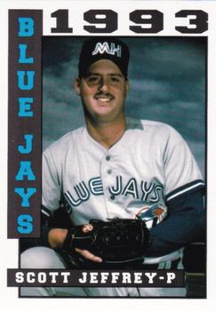 1993 Sport Pro Medicine Hat Blue Jays #17 Scott Jeffery Front