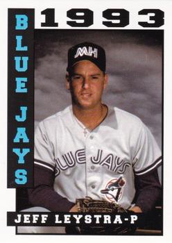 1993 Sport Pro Medicine Hat Blue Jays #18 Jeff Leystra Front