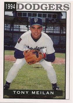 1994 Sport Pro Great Falls Dodgers #17 Tony Meilan Front