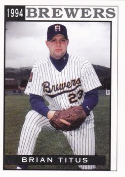 1994 Sport Pro Helena Brewers #21 Brian Titus Front