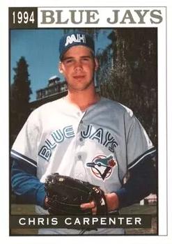 1994 Sport Pro Medicine Hat Blue Jays #13 Chris Carpenter Front