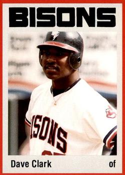 1987 Pucko Buffalo Bisons #6 Dave Clark Front