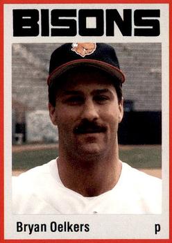 1987 Pucko Buffalo Bisons #18 Bryan Oelkers Front